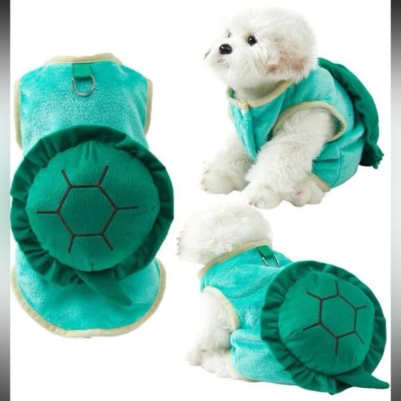 NEW Turtle Dog Halloween Costume Green Fits Small/Medium Pet Puppy - Picture 1 of 7